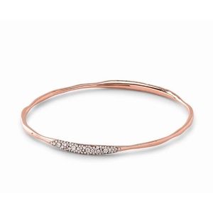 Stardust 2 station Ippolita 18K Rosegold DIAMOND Bracelet RGB668DIA Retail $7500
